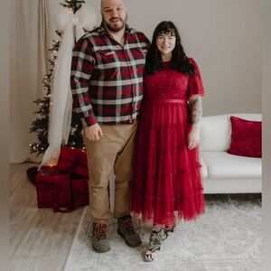 Ivy City | Red Anastasia Evening Dress, 2X